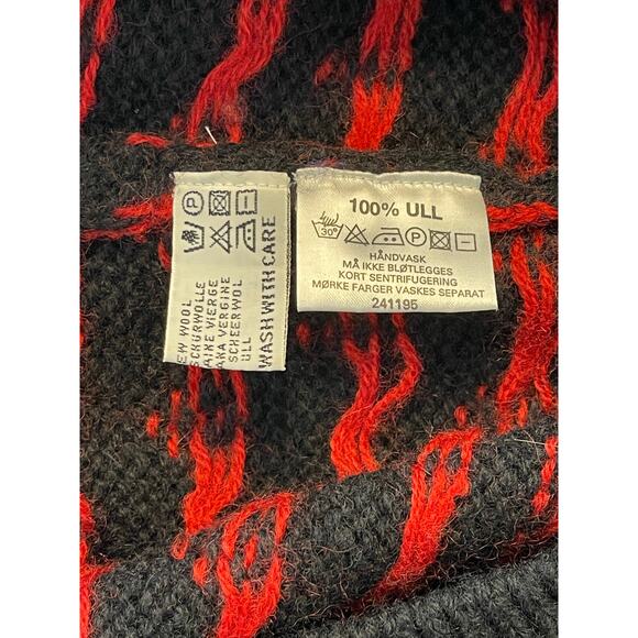 Vintage Sportique Norwegian Design Sweater 100% Wool Large Fair‎ Isle Apres Ski - Picture 6 of 10